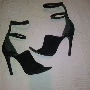 Alexander Wang black suede heels
